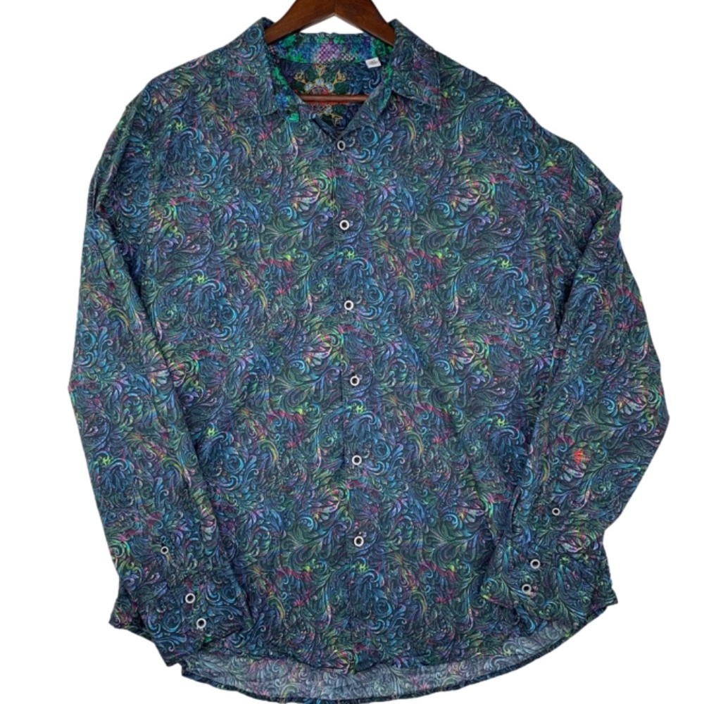 Robert Graham Multicolor Paisley Casual Button Down Shirt